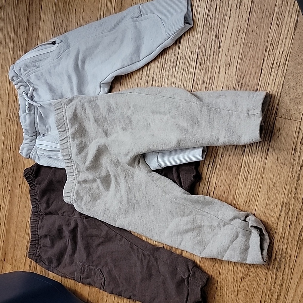 24 month gray and tan casual pants